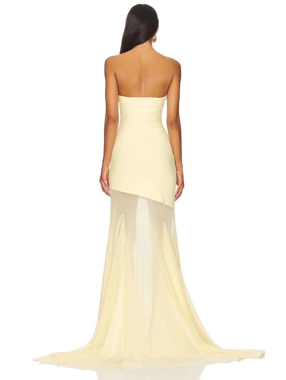 Deme by Gabriella Dahlia Gown in Butter Yellow - Picture 2 of 9